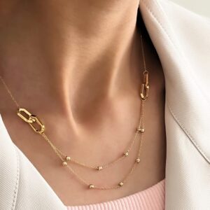 گردنبند گوی و زنجیر کد N-141